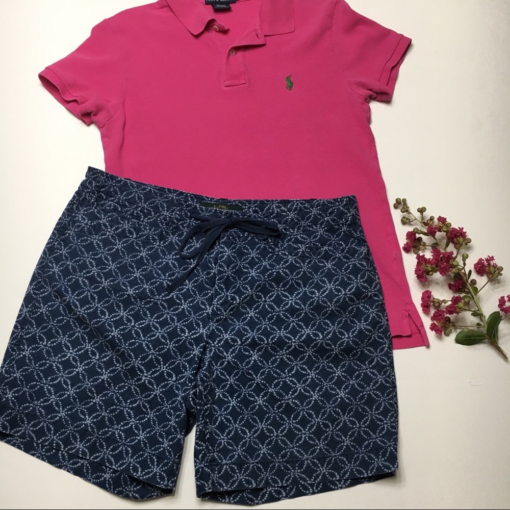 Lauren Ralph Lauren Blue Chino Shorts, sz 8